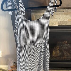 Urban Outfitters Navy and White Striped romper